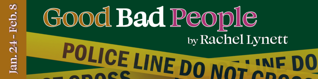Graphic design for Good Bad People by Rachel Lynett